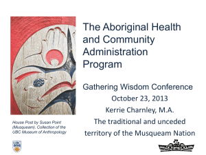 UBC Institute for Aboriginal Health