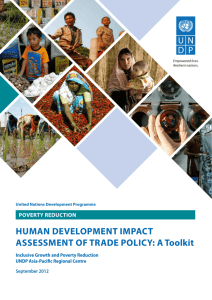 HUMAN DEVELOPMENT IMPACT ASSESSMENT OF TRADE POLICY