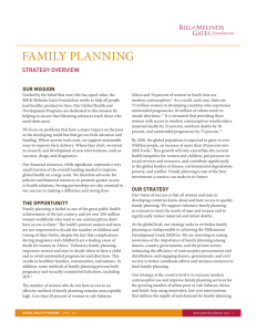 family planning - Bill & Melinda Gates Foundation