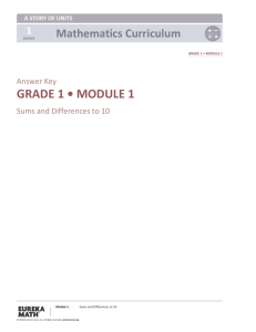 grade 1 • module 1