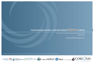 Investment opportunities in the New Zealand Salmon Industry