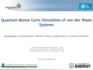 Quantum Monte Carlo Simulation of van der Waals Systems