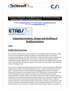 Integrated Analysis, Design and Drafting of Building