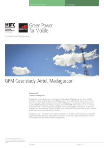 GPM Case study: Airtel, Madagascar