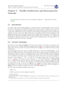 Chapter 2. Parallel Architectures and Interconnection Networks