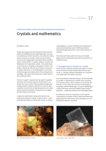 Crystals and mathematics