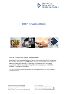 SMSF for Accountants_Course Overview