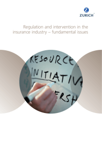 Regulation and intervention in the insurance industry