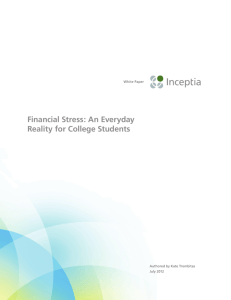 Inceptia: Financial Stress: An Everyday Reality For College Students