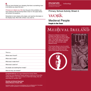 Medieval Ireland Work #2 - National Museum of Ireland