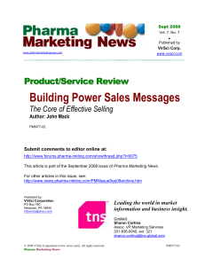 Building Power Sales Messages