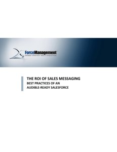 The ROI of Sales Messaging