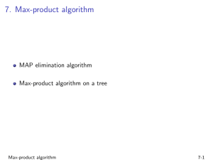 Max-product algorithm