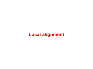 Local alignment