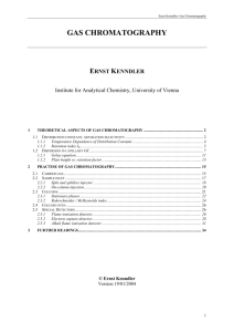 GAS CHROMATOGRAPHY