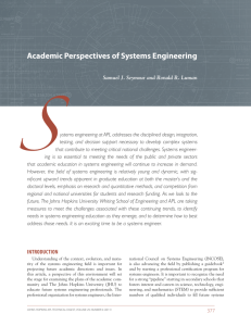 Academic Perspectives of Systems Engineering