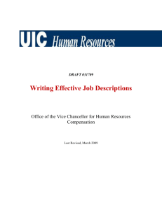 Guide to Writing Effective Job Descriptions