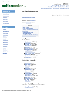 Encyclopedia: Jazz pianists