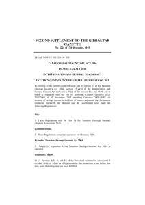legal notice no - Laws of Gibraltar