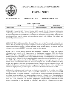 fiscal note - Pennsylvania General Assembly