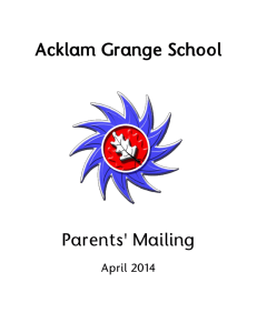 Acklam Grange School Anti Bullying Newsletter