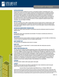 REIT Glossary of Terms