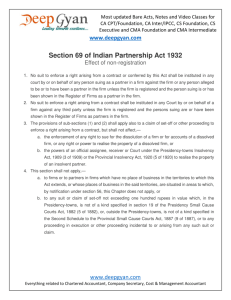 Section 69 of Indian Partnership Act 1932