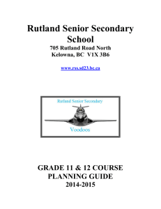 Rutland Senior Secondary School