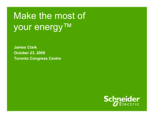 James Clark – Energy Managment Overview