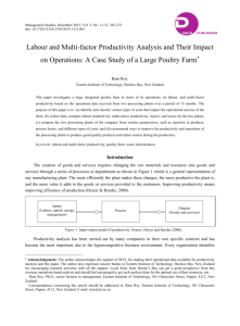 Labour and Multi-factor Productivity Analysis and Their Impact on