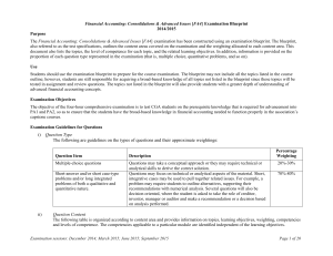 Financial Accounting: Consolidations & Advanced Issues [FA4