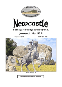 Newcastle FHS Journal No. 212 December 2015