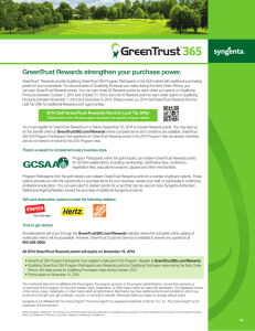 GreenTrust Rewards strengthen your purchase power.