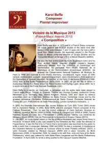 Karol Beffa Composer Pianist improviser Victoire de la Musique 2013