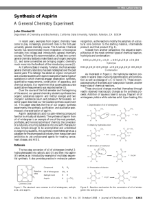 Synthesis of Aspirin - American Chemical Society Publications
