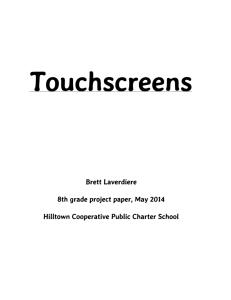 Brett Laverdiere, Touchscreens - Hilltown Cooperative Charter