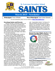 March 2015 - Newsletter - Upper Canada District School Board