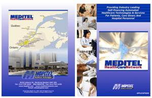 Meditel Applications 051010 - Meditel Healthcare Network