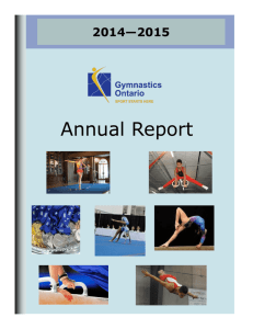Annual Report - Gymnastics Ontario