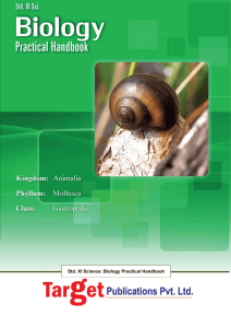 Std. XI Science: Biology Practical Handbook