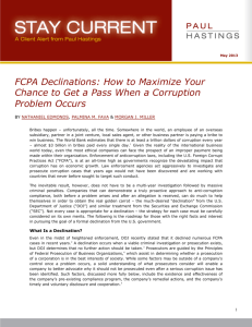 FCPA Declinations - Paul Hastings LLP