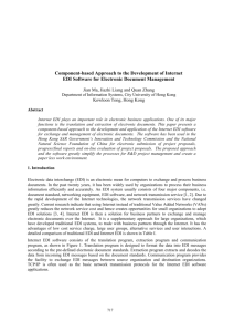 Component-based Approach to the Development of Internet EDI