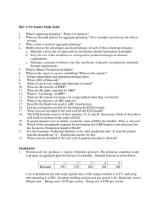 MGT 3110: Exam 2 Study Guide