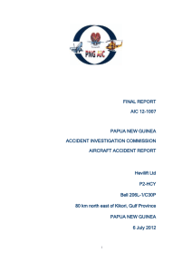 AIC 12-1007 P2-HCY - PNG Accident Investigation Commission