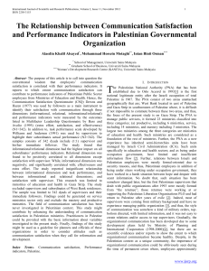 The Relationship between Communication Satisfaction and