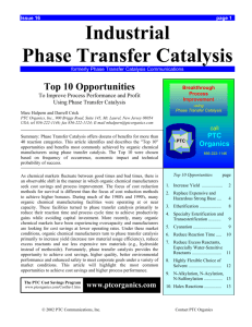 Industrial Phase Transfer Catalysis