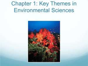 Chapter 1: Key Themes in Environmental Sciences