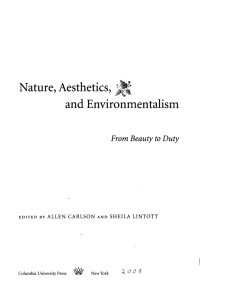 Objectivity in Environmental Aesthetics and Protection of the