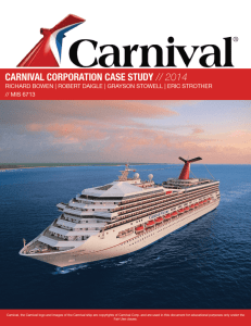 Carnival Corp – Case Study