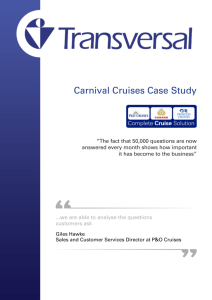 Carnival Cruises Case Study